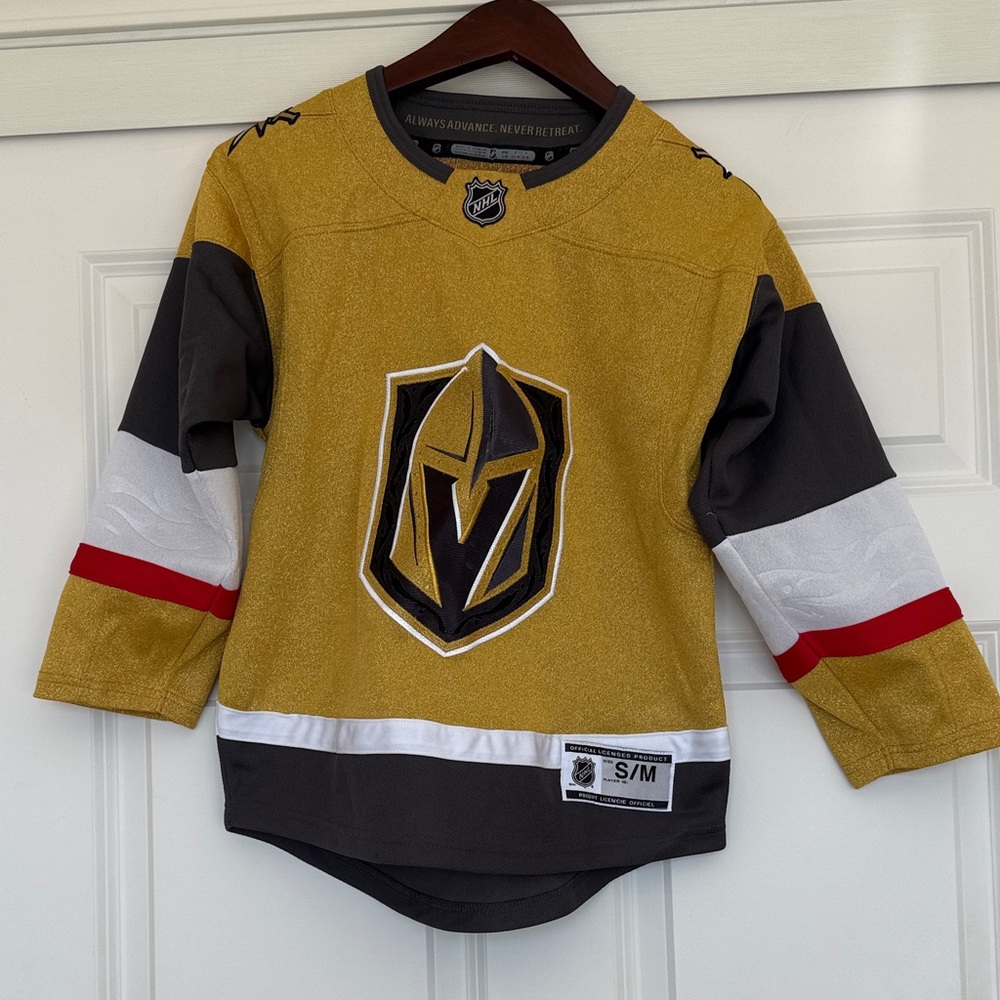 Kids Gold and Black Hockey Jersey